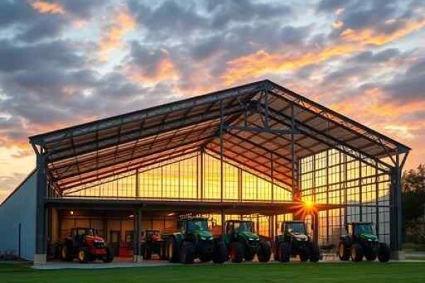 {"prompt":"professional architectural photography of a modern industrial farm shed and agricultural machinery showroom with steel structure and glass facade at sunset cinematic lighting sharp focus photorealistic high-end engineering design","originalPrompt":"professional architectural photography of a modern industrial farm shed and agricultural machinery showroom with steel structure and glass facade at sunset cinematic lighting sharp focus photorealistic high-end engineering design","width":512,"height":512,"seed":42,"model":"flux","safe":false,"quality":"medium","image":[],"transparent":false,"reasoning":"balanced","audio":true,"dimensionsExplicit":true,"isMature":false,"isChild":false,"trackingData":{"actualModel":"flux","usage":{"completionImageTokens":1,"totalTokenCount":1}}}