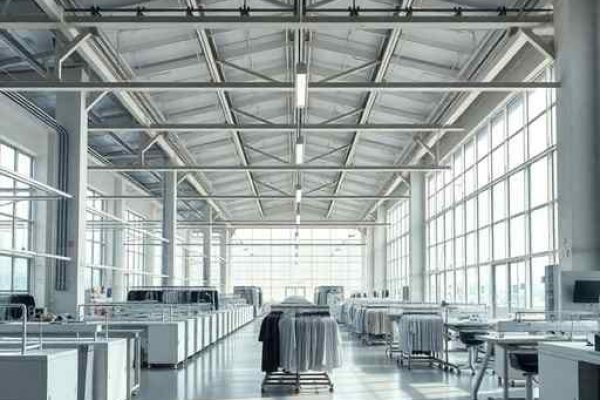 {"prompt":"professional architectural photography of a modern industrial garment factory interior with high-end residential design aesthetics clean lines cinematic lighting oversized windows with natural daylight minimalist structures sharp focus photorealistic high-tech manufacturing environment","originalPrompt":"professional architectural photography of a modern industrial garment factory interior with high-end residential design aesthetics clean lines cinematic lighting oversized windows with natural daylight minimalist structures sharp focus photorealistic high-tech manufacturing environment","width":512,"height":512,"seed":42,"model":"flux","safe":false,"quality":"medium","image":[],"transparent":false,"reasoning":"balanced","audio":true,"dimensionsExplicit":true,"isMature":false,"isChild":false,"trackingData":{"actualModel":"flux","usage":{"completionImageTokens":1,"totalTokenCount":1}}}