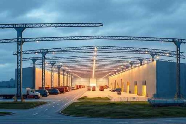 {"prompt":"professional architectural photography of a modern industrial logistics warehouse in a rural industrial zone with large steel structures and panoramic highway access cinematic lighting sharp focus photorealistic high-end engineering design","originalPrompt":"professional architectural photography of a modern industrial logistics warehouse in a rural industrial zone with large steel structures and panoramic highway access cinematic lighting sharp focus photorealistic high-end engineering design","width":512,"height":512,"seed":42,"model":"flux","safe":false,"quality":"medium","image":[],"transparent":false,"reasoning":"balanced","audio":true,"dimensionsExplicit":true,"isMature":false,"isChild":false,"trackingData":{"actualModel":"flux","usage":{"completionImageTokens":1,"totalTokenCount":1}}}