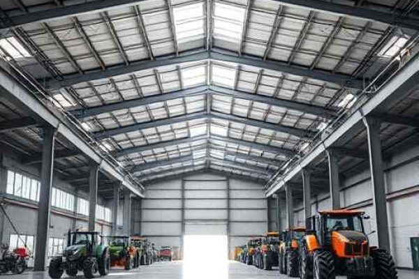 {"prompt":"professional architectural photography of a modern industrial showroom for agricultural machinery large open floor plan steel and concrete structure high ceiling cinematic lighting bright natural daylight minimalist aesthetic photorealistic sharp focus","originalPrompt":"professional architectural photography of a modern industrial showroom for agricultural machinery large open floor plan steel and concrete structure high ceiling cinematic lighting bright natural daylight minimalist aesthetic photorealistic sharp focus","width":512,"height":512,"seed":42,"model":"flux","safe":false,"quality":"medium","image":[],"transparent":false,"reasoning":"balanced","audio":true,"dimensionsExplicit":true,"has_nsfw_concept":false,"concept":null,"trackingData":{"actualModel":"flux","usage":{"completionImageTokens":1,"totalTokenCount":1}}}