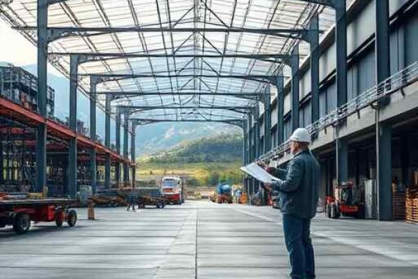 {"prompt":"professional architectural photography of a modern industrial warehouse in a rural setting engineers reviewing blueprints with a mountainous background sharp focus on steel structures and concrete paving cinematic lighting photorealistic","originalPrompt":"professional architectural photography of a modern industrial warehouse in a rural setting engineers reviewing blueprints with a mountainous background sharp focus on steel structures and concrete paving cinematic lighting photorealistic","width":512,"height":512,"seed":42,"model":"flux","safe":false,"quality":"medium","image":[],"transparent":false,"reasoning":"balanced","audio":true,"dimensionsExplicit":true,"has_nsfw_concept":false,"concept":null,"trackingData":{"actualModel":"flux","usage":{"completionImageTokens":1,"totalTokenCount":1}}}