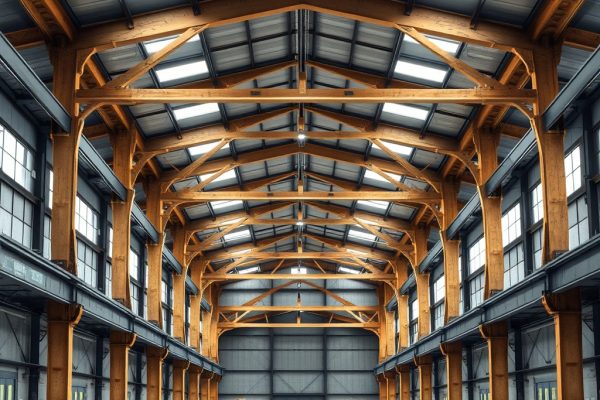 {"prompt":"professional architectural photography of a modern industrial warehouse made of engineered timber and steel beams high-end structural design clean lines cinematic lighting large storage facility sharp focus photorealistic minimalist aesthetic","originalPrompt":"professional architectural photography of a modern industrial warehouse made of engineered timber and steel beams high-end structural design clean lines cinematic lighting large storage facility sharp focus photorealistic minimalist aesthetic","seed":42,"model":"flux","safe":false,"quality":"medium","image":[],"transparent":false,"reasoning":"balanced","audio":true,"width":1024,"height":1024,"dimensionsExplicit":false,"has_nsfw_concept":false,"concept":null,"trackingData":{"actualModel":"flux","usage":{"completionImageTokens":1,"totalTokenCount":1}}}
