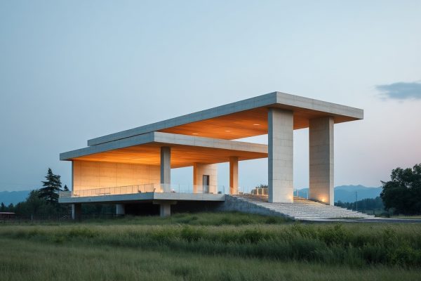 {"prompt":"professional architectural photography of a modern infrastructure project in a rural landscape high-end structural design with concrete and steel elements cinematic lighting sharp focus photorealistic environment with a minimalist approach integrating nature and technology","originalPrompt":"professional architectural photography of a modern infrastructure project in a rural landscape high-end structural design with concrete and steel elements cinematic lighting sharp focus photorealistic environment with a minimalist approach integrating nature and technology","seed":42,"model":"flux","safe":false,"quality":"medium","image":[],"transparent":false,"reasoning":"balanced","audio":true,"width":1024,"height":1024,"dimensionsExplicit":false,"has_nsfw_concept":false,"concept":null,"trackingData":{"actualModel":"flux","usage":{"completionImageTokens":1,"totalTokenCount":1}}}