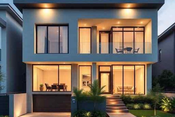 {"prompt":"professional architectural photography of a modern luxury duplex house in a growing urban area high-end residential design with minimalist facades large glass windows natural lighting sophisticated lighting design sharp focus photorealistic cinematic lighting luxurious exterior finishings","originalPrompt":"professional architectural photography of a modern luxury duplex house in a growing urban area high-end residential design with minimalist facades large glass windows natural lighting sophisticated lighting design sharp focus photorealistic cinematic lighting luxurious exterior finishings","width":512,"height":512,"seed":42,"model":"flux","safe":false,"quality":"medium","image":[],"transparent":false,"reasoning":"balanced","audio":true,"dimensionsExplicit":true,"isMature":false,"isChild":false,"trackingData":{"actualModel":"flux","usage":{"completionImageTokens":1,"totalTokenCount":1}}}