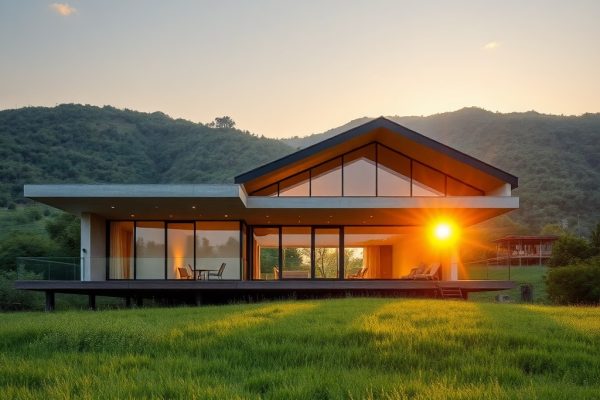 {"prompt":"professional architectural photography of a modern luxury farmhouse in southern brazil hills high-end residential design with exposed concrete and steel structures cinematic lighting golden hour sharp focus photorealistic lush green landscape background","originalPrompt":"professional architectural photography of a modern luxury farmhouse in southern brazil hills high-end residential design with exposed concrete and steel structures cinematic lighting golden hour sharp focus photorealistic lush green landscape background","seed":42,"model":"flux","safe":false,"quality":"medium","image":[],"transparent":false,"reasoning":"balanced","audio":true,"width":1024,"height":1024,"dimensionsExplicit":false,"has_nsfw_concept":false,"concept":null,"trackingData":{"actualModel":"flux","usage":{"completionImageTokens":1,"totalTokenCount":1}}}