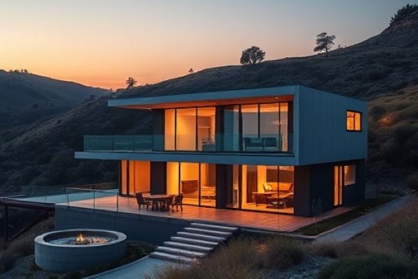 {"prompt":"professional architectural photography of a modern luxury residence in a hilly landscape high-end residential design cinematic lighting sharp focus photorealistic environment sustainable materials sleek geometric lines warm ambient glow at dusk","originalPrompt":"professional architectural photography of a modern luxury residence in a hilly landscape high-end residential design cinematic lighting sharp focus photorealistic environment sustainable materials sleek geometric lines warm ambient glow at dusk","width":512,"height":512,"seed":42,"model":"flux","safe":false,"quality":"medium","image":[],"transparent":false,"reasoning":"balanced","audio":true,"dimensionsExplicit":true,"has_nsfw_concept":false,"concept":null,"trackingData":{"actualModel":"flux","usage":{"completionImageTokens":1,"totalTokenCount":1}}}