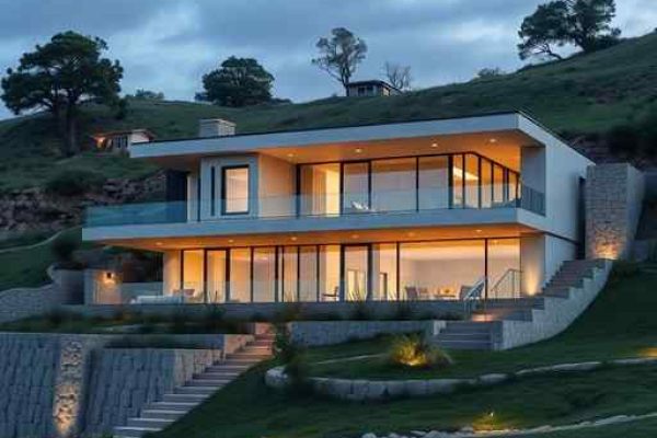 {"prompt":"professional architectural photography of a modern luxury residence in a hilly landscape with advanced retaining wall engineering integrated into the design sharp focus cinematic lighting high-end residential design photorealistic concrete and glass structure","originalPrompt":"professional architectural photography of a modern luxury residence in a hilly landscape with advanced retaining wall engineering integrated into the design sharp focus cinematic lighting high-end residential design photorealistic concrete and glass structure","width":512,"height":512,"seed":42,"model":"flux","safe":false,"quality":"medium","image":[],"transparent":false,"reasoning":"balanced","audio":true,"dimensionsExplicit":true,"isMature":false,"isChild":false,"trackingData":{"actualModel":"flux","usage":{"completionImageTokens":1,"totalTokenCount":1}}}