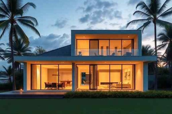 {"prompt":"professional architectural photography of a modern luxury residence in a tropical landscape high-end residential design cinematic lighting sharp focus photorealistic environment minimalist interiors with floor-to-ceiling windows warm ambient glow at dusk","originalPrompt":"professional architectural photography of a modern luxury residence in a tropical landscape high-end residential design cinematic lighting sharp focus photorealistic environment minimalist interiors with floor-to-ceiling windows warm ambient glow at dusk","width":512,"height":512,"seed":42,"model":"flux","safe":false,"quality":"medium","image":[],"transparent":false,"reasoning":"balanced","audio":true,"dimensionsExplicit":true,"isMature":false,"isChild":false,"trackingData":{"actualModel":"flux","usage":{"completionImageTokens":1,"totalTokenCount":1}}}