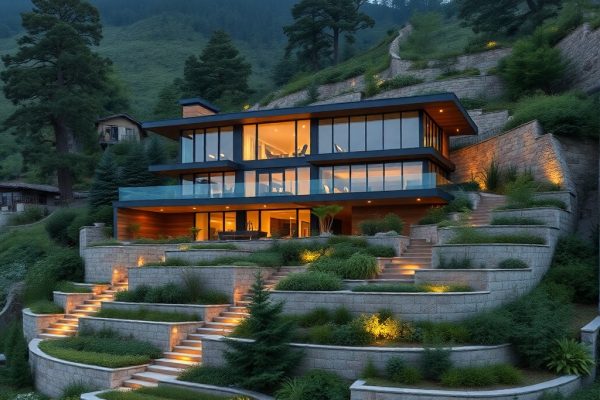 {"prompt":"professional architectural photography of a modern luxury residence perfectly integrated into a steep topography with terraced gardens and retaining walls high-end residential design cinematic lighting sharp focus photorealistic nature integration sophisticated materials","originalPrompt":"professional architectural photography of a modern luxury residence perfectly integrated into a steep topography with terraced gardens and retaining walls high-end residential design cinematic lighting sharp focus photorealistic nature integration sophisticated materials","seed":42,"model":"flux","safe":false,"quality":"medium","image":[],"transparent":false,"reasoning":"balanced","audio":true,"width":1024,"height":1024,"dimensionsExplicit":false,"isMature":false,"isChild":false,"trackingData":{"actualModel":"flux","usage":{"completionImageTokens":1,"totalTokenCount":1}}}