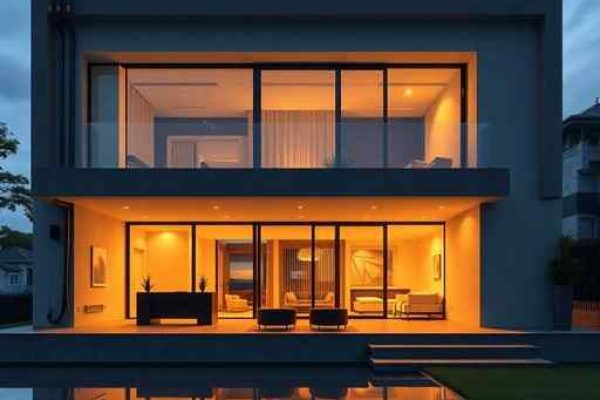 {"prompt":"professional architectural photography of a modern luxury residential house in brazil with warm cinematic lighting and sharp focus on electrical conduit detailing and high-end finishes photorealistic","originalPrompt":"professional architectural photography of a modern luxury residential house in brazil with warm cinematic lighting and sharp focus on electrical conduit detailing and high-end finishes photorealistic","width":512,"height":512,"seed":42,"model":"flux","safe":false,"quality":"medium","image":[],"transparent":false,"reasoning":"balanced","audio":true,"dimensionsExplicit":true,"isMature":false,"isChild":false,"trackingData":{"actualModel":"flux","usage":{"completionImageTokens":1,"totalTokenCount":1}}}
