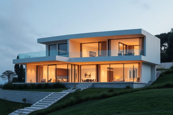 {"prompt":"professional architectural photography of a modern luxury villa on a sloping terrain with cinematic lighting high-end residential design minimalist interiors visible through large glass facades lush landscaping sharp focus photorealistic 8k","originalPrompt":"professional architectural photography of a modern luxury villa on a sloping terrain with cinematic lighting high-end residential design minimalist interiors visible through large glass facades lush landscaping sharp focus photorealistic 8k","seed":42,"model":"flux","safe":false,"quality":"medium","image":[],"transparent":false,"reasoning":"balanced","audio":true,"width":1024,"height":1024,"dimensionsExplicit":false,"has_nsfw_concept":false,"concept":null,"trackingData":{"actualModel":"flux","usage":{"completionImageTokens":1,"totalTokenCount":1}}}