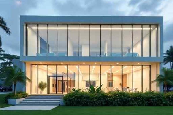 {"prompt":"professional architectural photography of a modern medical clinic exterior in Brazil high-end minimalist design large glass facades soft cinematic lighting lush greenery landscaping sharp focus photorealistic 8k","originalPrompt":"professional architectural photography of a modern medical clinic exterior in Brazil high-end minimalist design large glass facades soft cinematic lighting lush greenery landscaping sharp focus photorealistic 8k","width":512,"height":512,"seed":42,"model":"flux","safe":false,"quality":"medium","image":[],"transparent":false,"reasoning":"balanced","audio":true,"dimensionsExplicit":true,"isMature":false,"isChild":false,"trackingData":{"actualModel":"flux","usage":{"completionImageTokens":1,"totalTokenCount":1}}}