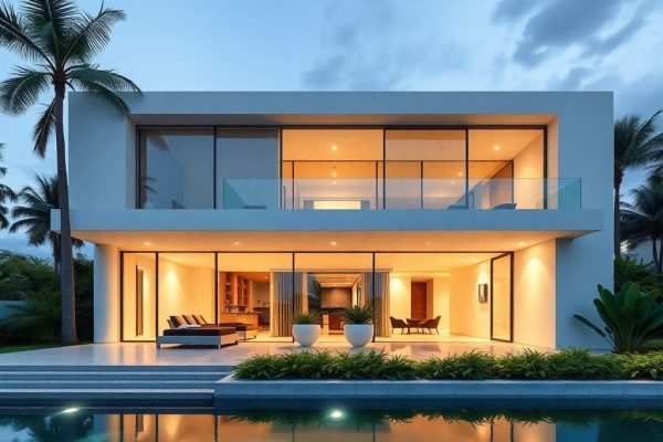 {"prompt":"professional architectural photography of a modern minimalist luxury villa in Salvador Brazil showcasing clean lines large glass facades and natural lighting high-end residential design cinematic lighting sharp focus photorealistic tropical landscape integration","originalPrompt":"professional architectural photography of a modern minimalist luxury villa in Salvador Brazil showcasing clean lines large glass facades and natural lighting high-end residential design cinematic lighting sharp focus photorealistic tropical landscape integration","seed":42,"model":"flux","enhance":false,"negative_prompt":"undefined","nofeed":false,"safe":false,"quality":"medium","image":[],"transparent":false,"reasoning":"balanced","audio":true,"width":1024,"height":1024,"dimensionsExplicit":false,"isMature":false,"isChild":false,"trackingData":{"actualModel":"flux","usage":{"completionImageTokens":1,"totalTokenCount":1}}}