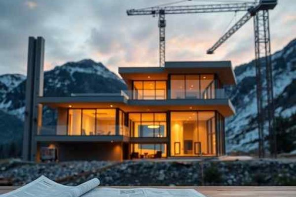 {"prompt":"professional architectural photography of a modern residential construction site in a mountainous region at dawn high-end residential design with exposed concrete and steel structures cinematic lighting sharp focus photorealistic detailed execution plans on a wooden table in the foreground","originalPrompt":"professional architectural photography of a modern residential construction site in a mountainous region at dawn high-end residential design with exposed concrete and steel structures cinematic lighting sharp focus photorealistic detailed execution plans on a wooden table in the foreground","width":512,"height":512,"seed":42,"model":"flux","safe":false,"quality":"medium","image":[],"transparent":false,"reasoning":"balanced","audio":true,"dimensionsExplicit":true,"isMature":false,"isChild":false,"trackingData":{"actualModel":"flux","usage":{"completionImageTokens":1,"totalTokenCount":1}}}