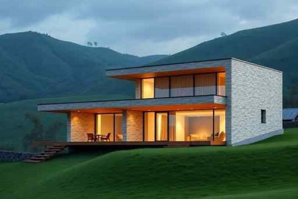 {"prompt":"professional architectural photography of a modern rural house in brazil using structural masonry clean lines surrounded by green hills cinematic lighting sharp focus photorealistic high-end residential design","originalPrompt":"professional architectural photography of a modern rural house in brazil using structural masonry clean lines surrounded by green hills cinematic lighting sharp focus photorealistic high-end residential design","width":512,"height":512,"seed":42,"model":"flux","safe":false,"quality":"medium","image":[],"transparent":false,"reasoning":"balanced","audio":true,"dimensionsExplicit":true,"isMature":false,"isChild":false,"trackingData":{"actualModel":"flux","usage":{"completionImageTokens":1,"totalTokenCount":1}}}