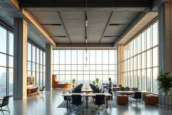{"prompt":"professional architectural photography of a modern startup office interior in brazil, minimalist open-plan layout, floor-to-ceiling windows with panoramic view, industrial chic design with exposed concrete and warm wooden elements, cinematic lighting, high-end corporate environment, photorealistic, sharp focus","originalPrompt":"professional architectural photography of a modern startup office interior in brazil, minimalist open-plan layout, floor-to-ceiling windows with panoramic view, industrial chic design with exposed concrete and warm wooden elements, cinematic lighting, high-end corporate environment, photorealistic, sharp focus","width":512,"height":512,"seed":42,"model":"flux","safe":false,"quality":"medium","image":[],"transparent":false,"reasoning":"balanced","audio":true,"dimensionsExplicit":true,"isMature":false,"isChild":false,"trackingData":{"actualModel":"flux","usage":{"completionImageTokens":1,"totalTokenCount":1}}}