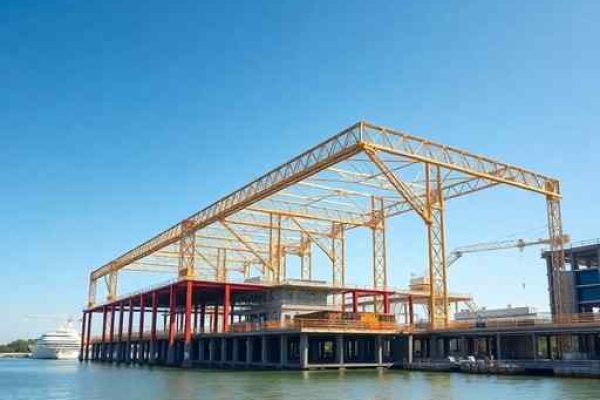{"prompt":"professional architectural photography of a modern steel structure construction site near a serene lagoon in brazil high-end engineering standards sharp focus on metallic beam details cinematic lighting photorealistic clear blue sky backdrop","originalPrompt":"professional architectural photography of a modern steel structure construction site near a serene lagoon in brazil high-end engineering standards sharp focus on metallic beam details cinematic lighting photorealistic clear blue sky backdrop","width":512,"height":512,"seed":42,"model":"flux","safe":false,"quality":"medium","image":[],"transparent":false,"reasoning":"balanced","audio":true,"dimensionsExplicit":true,"isMature":false,"isChild":false,"trackingData":{"actualModel":"flux","usage":{"completionImageTokens":1,"totalTokenCount":1}}}
