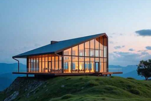 {"prompt":"professional architectural photography of high-end modern steel and glass structure located on a mountain ridge in southern brazil cinematic lighting sharp focus photorealistic luxury ecotourism lodge design with panoramic mountain views","originalPrompt":"professional architectural photography of high-end modern steel and glass structure located on a mountain ridge in southern brazil cinematic lighting sharp focus photorealistic luxury ecotourism lodge design with panoramic mountain views","width":512,"height":512,"seed":42,"model":"flux","safe":false,"quality":"medium","image":[],"transparent":false,"reasoning":"balanced","audio":true,"dimensionsExplicit":true,"isMature":false,"isChild":false,"trackingData":{"actualModel":"flux","usage":{"completionImageTokens":1,"totalTokenCount":1}}}