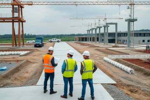 {"prompt":"professional architectural photography showing a modern industrial concrete pavement project under construction in a rural scenery with a clean organized job site engineers reviewing blueprints high-end engineering standards cinematic lighting sharp focus photorealistic high-quality industrial design","originalPrompt":"professional architectural photography showing a modern industrial concrete pavement project under construction in a rural scenery with a clean organized job site engineers reviewing blueprints high-end engineering standards cinematic lighting sharp focus photorealistic high-quality industrial design","width":512,"height":512,"seed":42,"model":"flux","safe":false,"quality":"medium","image":[],"transparent":false,"reasoning":"balanced","audio":true,"dimensionsExplicit":true,"isMature":false,"isChild":false,"trackingData":{"actualModel":"flux","usage":{"completionImageTokens":1,"totalTokenCount":1}}}