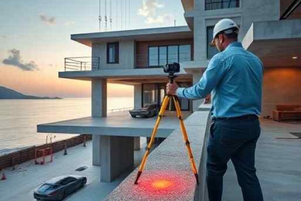 {"prompt":"professional construction site photography of a modern luxury beachfront house under construction in Barra Velha Brazil engineers using a professional laser level on a concrete balcony high-end residential construction process civil engineering execution cinematic lighting sharp focus photorealistic 8k","originalPrompt":"professional construction site photography of a modern luxury beachfront house under construction in Barra Velha Brazil engineers using a professional laser level on a concrete balcony high-end residential construction process civil engineering execution cinematic lighting sharp focus photorealistic 8k","width":512,"height":512,"seed":42,"model":"flux","safe":false,"quality":"medium","image":[],"transparent":false,"reasoning":"balanced","audio":true,"dimensionsExplicit":true,"has_nsfw_concept":false,"concept":null,"trackingData":{"actualModel":"flux","usage":{"completionImageTokens":1,"totalTokenCount":1}}}